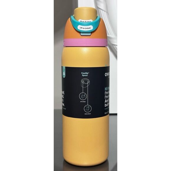 Owala COLOR DROP “TROPSICLE” 32oz FreeSip Water Bottle - Picture 3 of 5